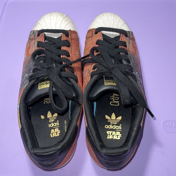 RARE Adidas SuperStars J Star Wars Shoes - Picture 5 of 14